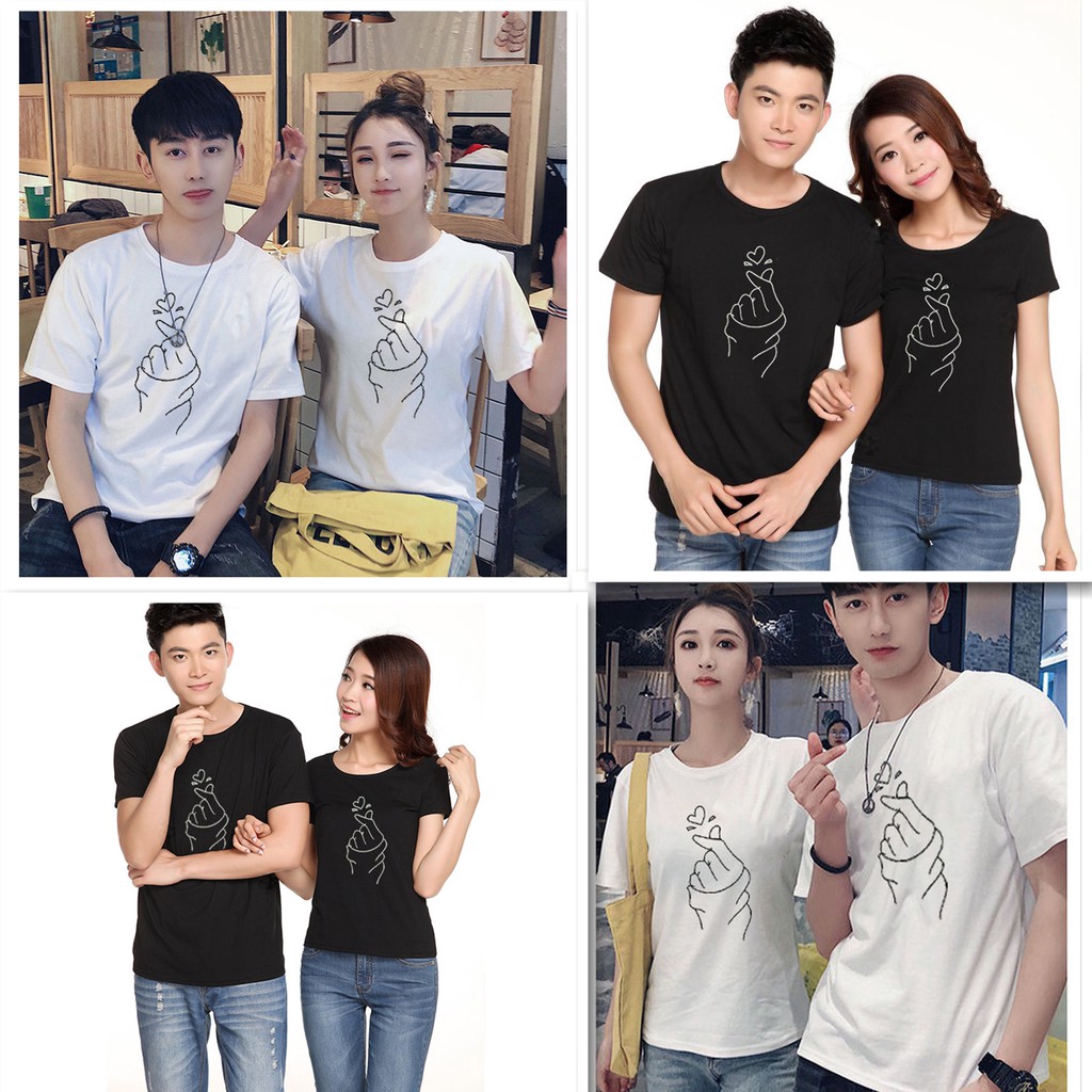 Kaos Couple / Baju Couple / Kaos Pasangan / Baju Pasangan Finger Love
