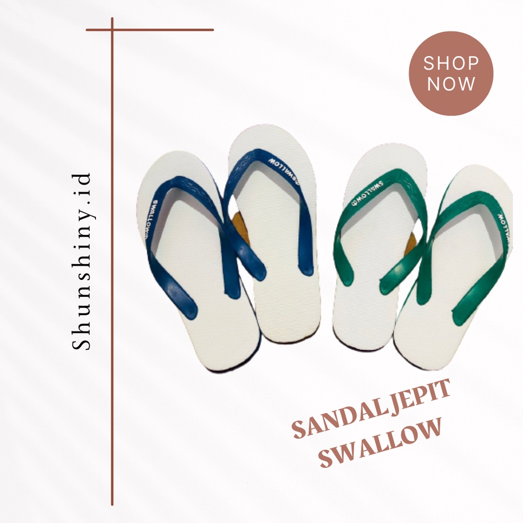 SANDAL JEPIT SWALLOW UKURAN 11,5 DAN 12 PRIA WANITA ORI PREMIUM