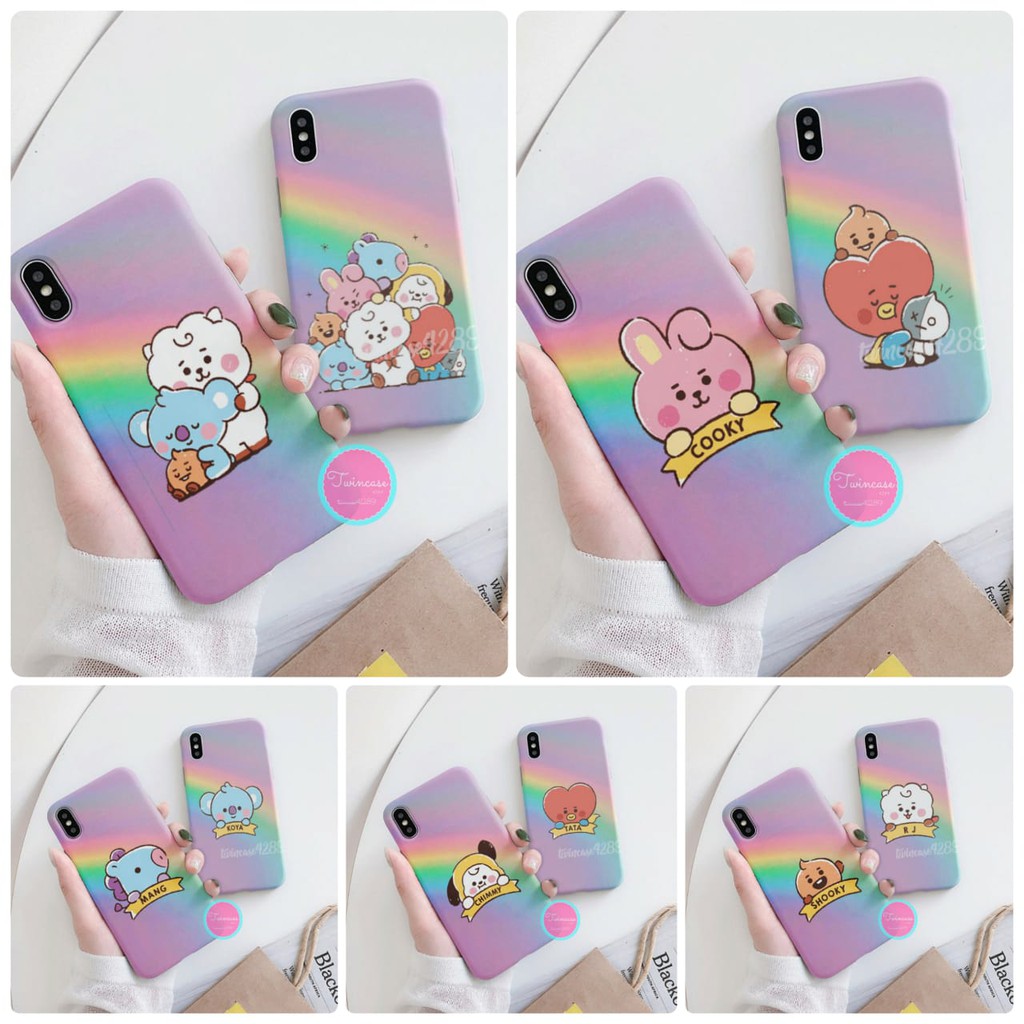  Casing  HP  Hardcase Fullprint Baby BT21  Rainbow Edition 