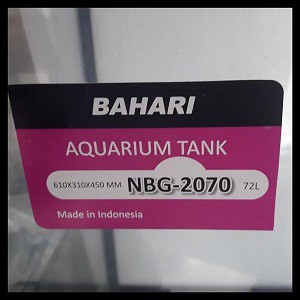 Aquarium Kaca Bending Bahari NBG-2070 Tank Ikan Aquascape Akuarium