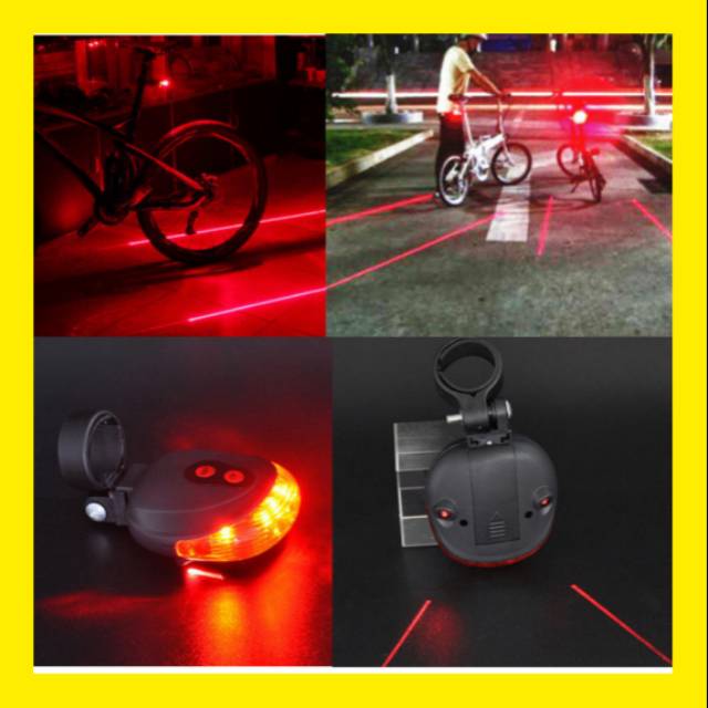 Lampu Belakang Sepeda Led Rechargeable / Sepeda Lipat Gunung Mtb POlygon