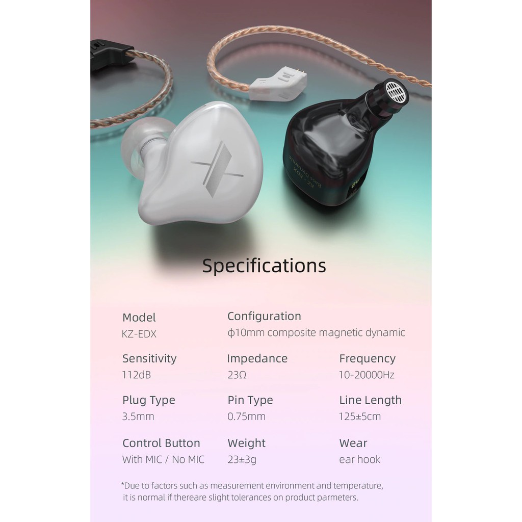 Knowledge Zenith KZ EDX Monitoring Earphone KZ-EDX Headset