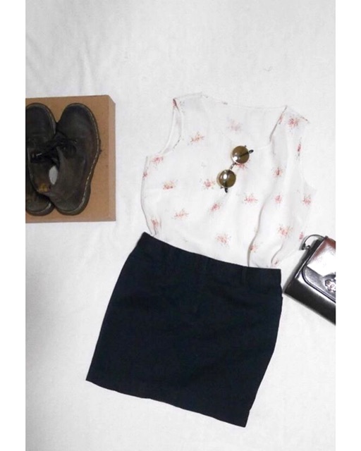 tanktop bunga vintage