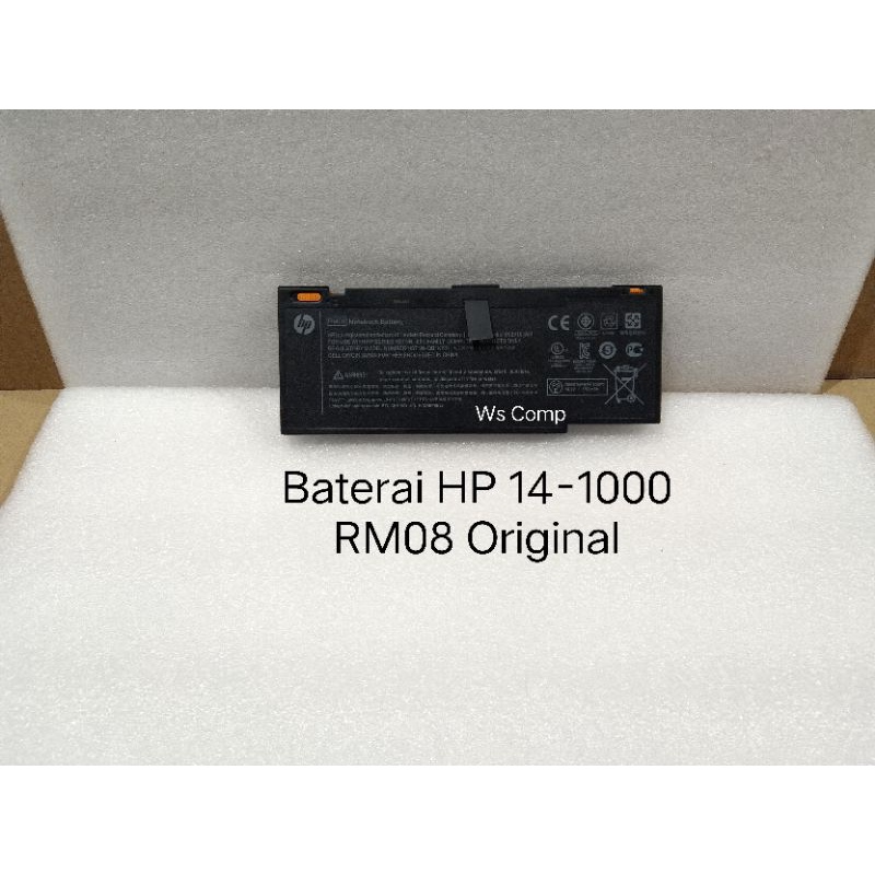 Baterai HP Envy 14-1000 14-2000 RM08    8 CELL Original