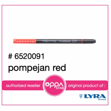 

Lyra Aqua Brush Duo Pen Pompejan Red # 6520091