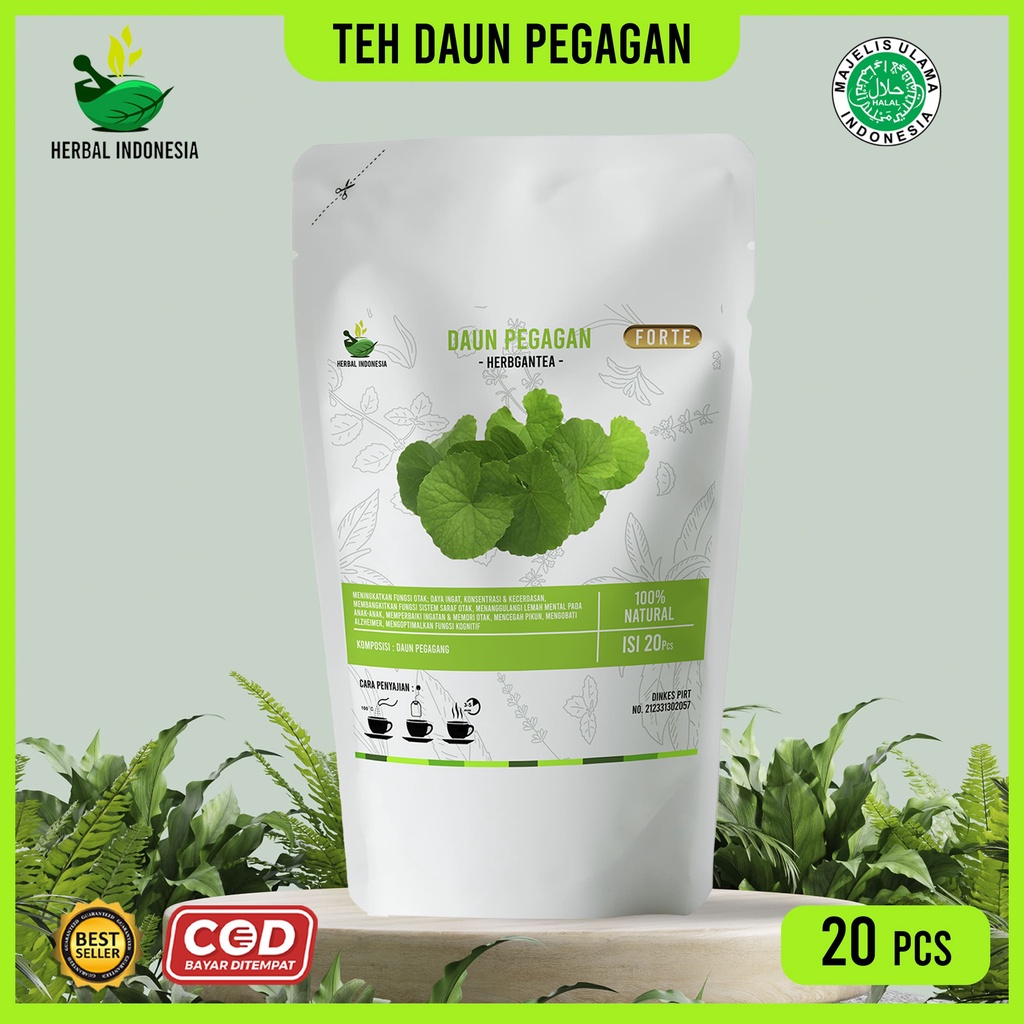 

Teh Celup Herbal Pegagan (Centela Asiatica) 20 sachet Atasi Ambeien Masalah Kulit Psoriasis Strecth Mark Selulit Meningkatkan Kecerdasan Meredakan Stress dan Kecemasan 100% Herbal Alami