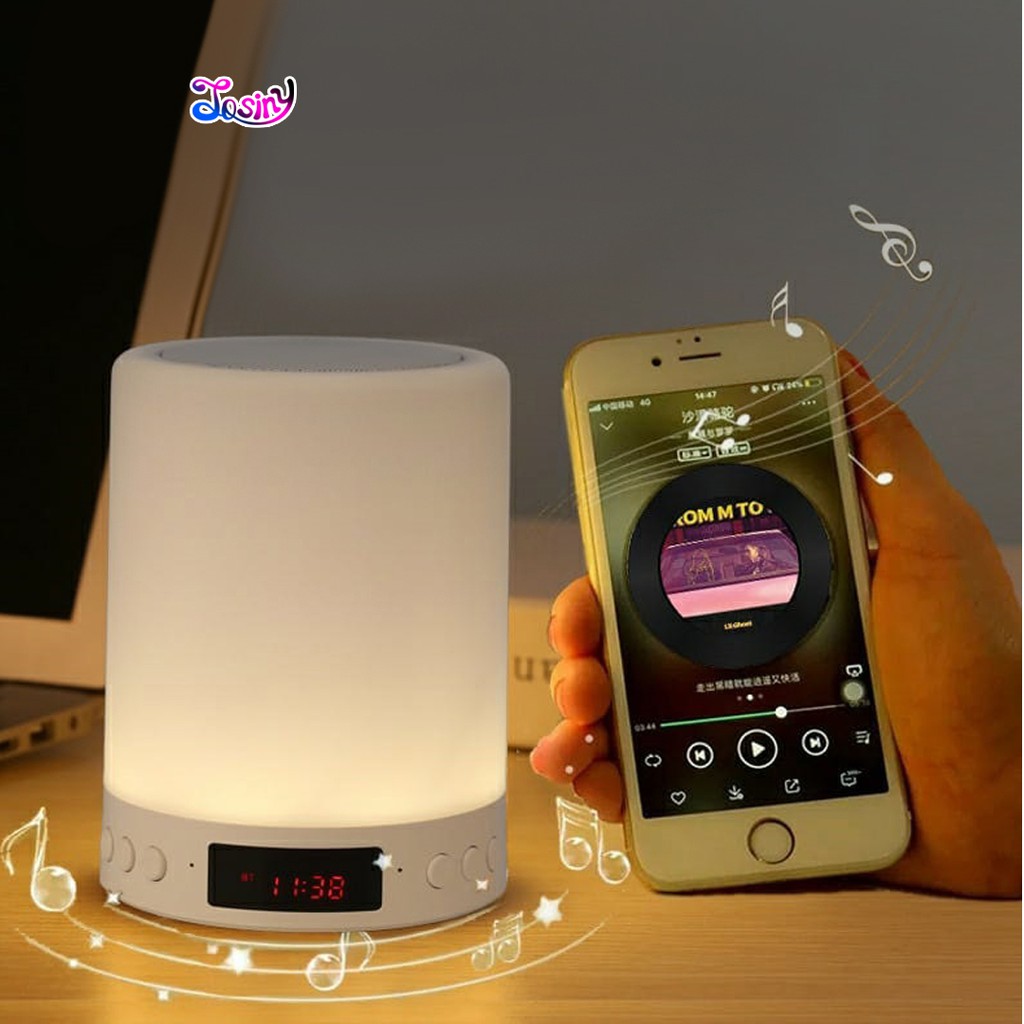 Speaker Tabung Bluetooth Night Lamp Smart Touch RGB S66+