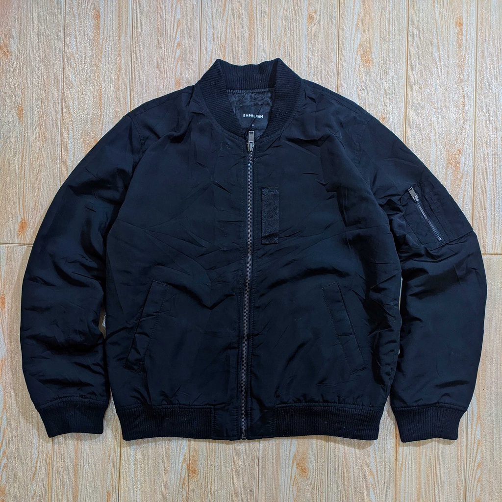 Empolham - Jaket Bomber Tebal Pria Dewasa Cowok Laki Laki Casual Second Bekas Original - JX551