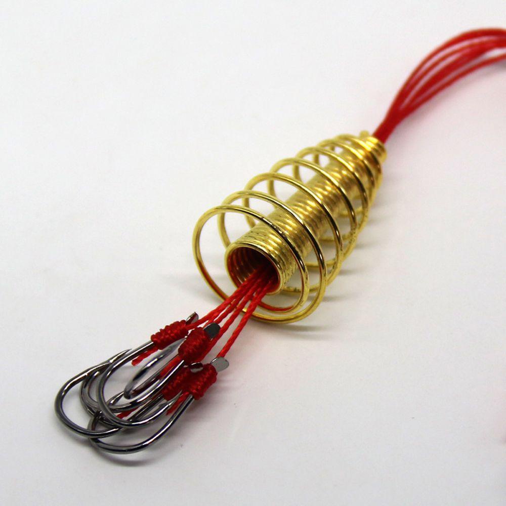 Lanfy Fishinghooks Tajam Aksesoris Memancing Kait Meledak Baja Karbon Tinggi Anti Berliku Umpan Perangkap Feeder Springs Fishing Bait Hooks