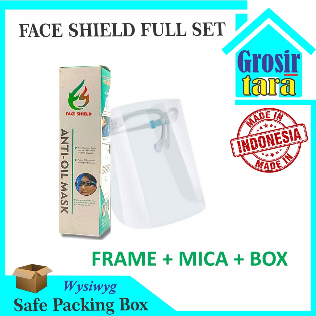 Face shield Kacamata APD Medis Face Shield Nagita acrylic + BOX