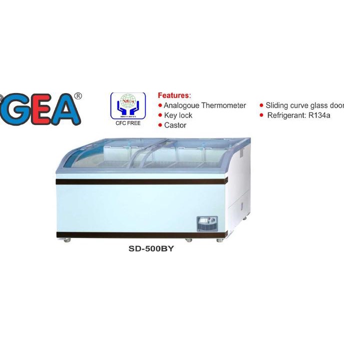 Gea Sd 500 By Chest Freezer Box Sd-500-By Lemari Pembeku 500 Liter