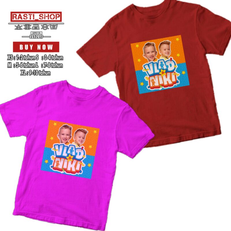 KAOS BAJU ANAK VLAD NIKI KAOS ANAK BAJU ANAK VLAD NIKI kaos cewek cowok