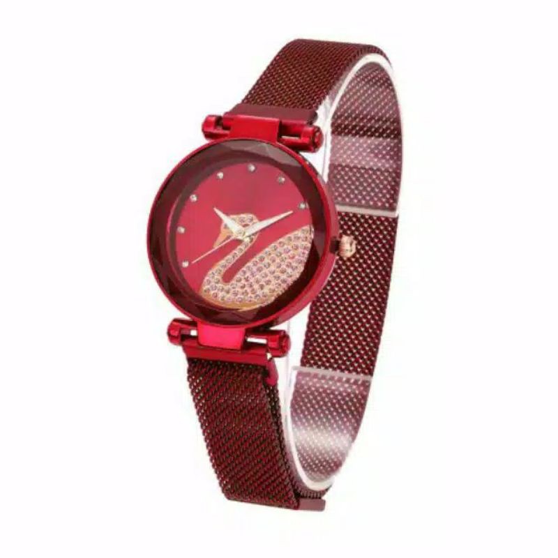 (Grosir)Jam Tangan Wanita Angsa 1 Strap Magnet(Terima Cod)