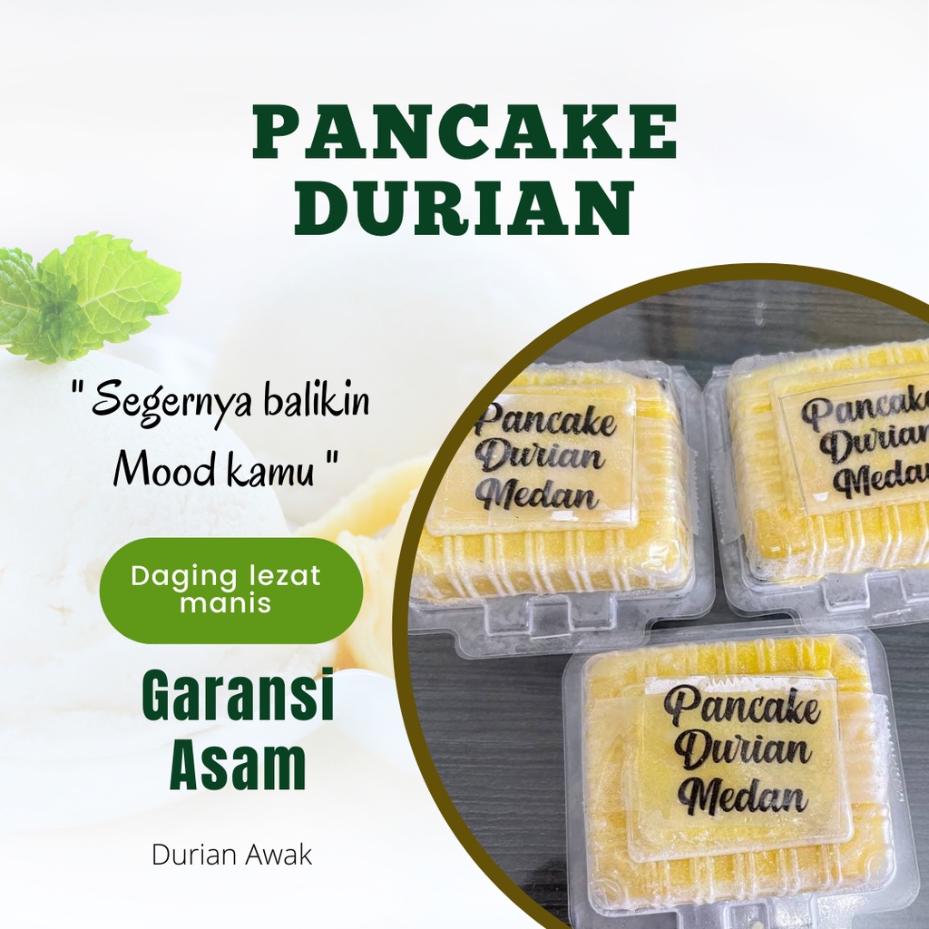 

Pancake Durian Jumbo XL / Mika XL full durian non cream