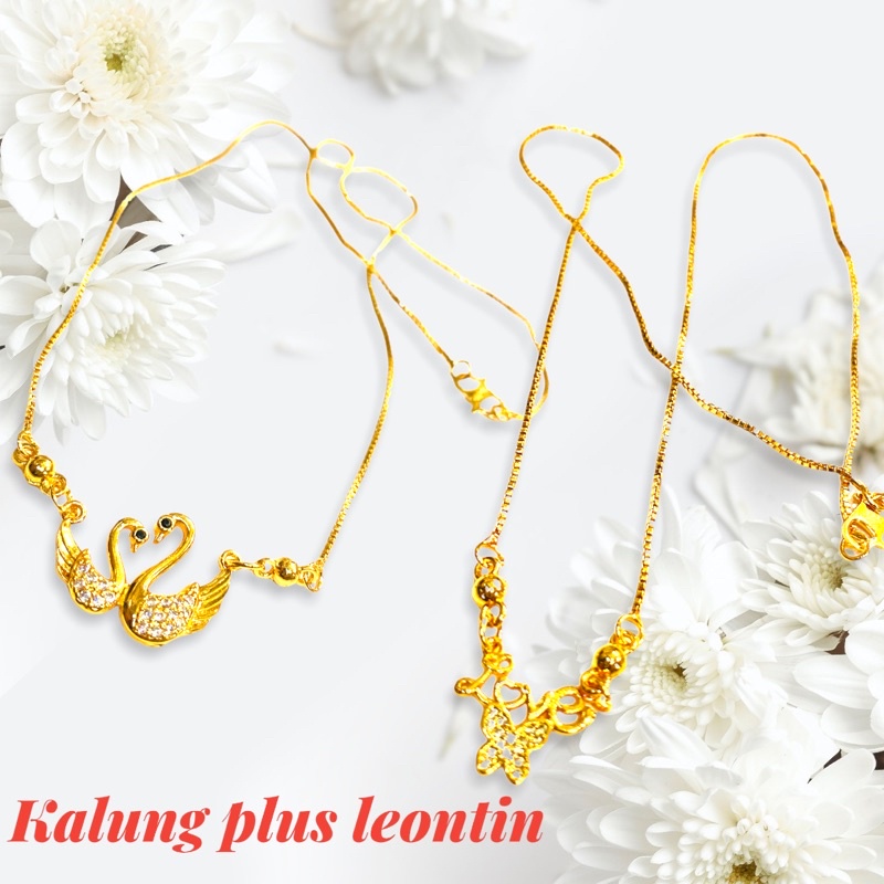 kalung wanita // kalung permata //kalung perhiasan lapis emas//kalung