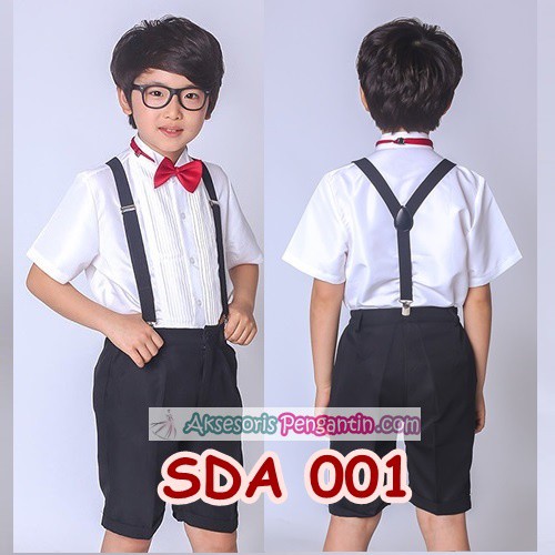 Suspender Pesta Hitam Anak Pria/Wanita l Aksesoris Baju Bretel-SDA001