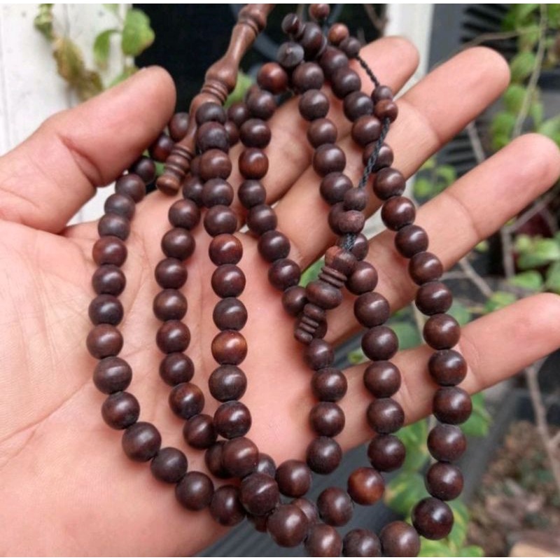 Tasbih setigi 8mm asli tasbih 99 butir kayu stigi laut tasbeh sentigi laut asli