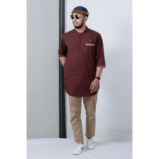 KOKO KURTA LENGAN 3/4 BAHAN STANDFORD BUNGLON BERKUALITAS UKUTAN M L XL