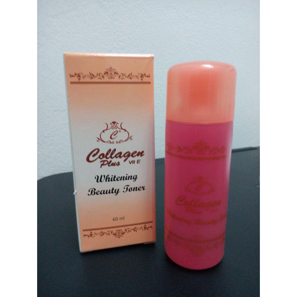 Collagen Facial Toner plus Vit E 60 ml - Toner Kolagen Import Pemutih dan Pencerah Wajah