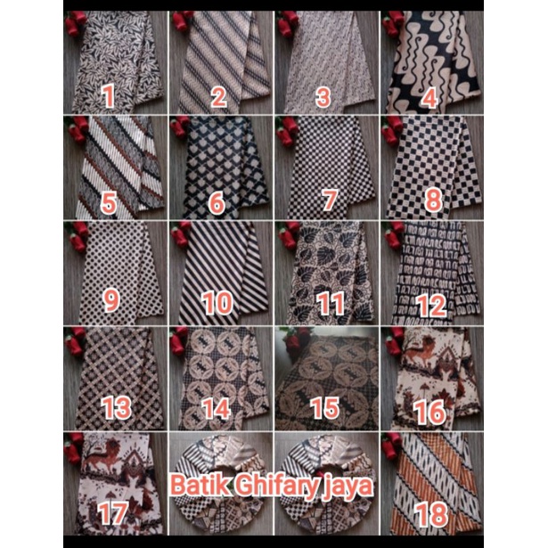 ATK KAIN BATIK MOTIF JARIK LAWASAN FASHION BATIK ASLI PEKALONGAN / BATIK ORI PEKALONGAN