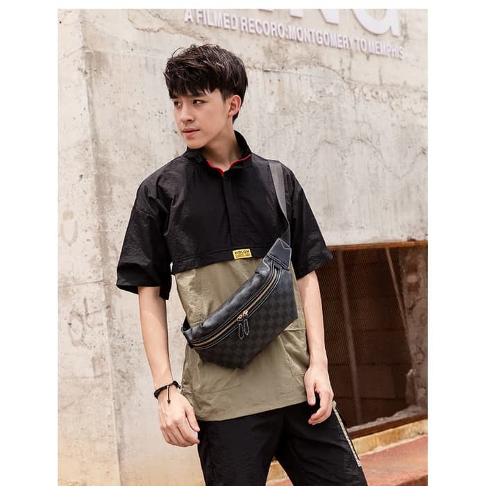 Promo Murah Tas Selempang Cowok Import Chibao Unisex 5Ruang , Tas Pria Waist Bag Tsd132 Tas Pingga