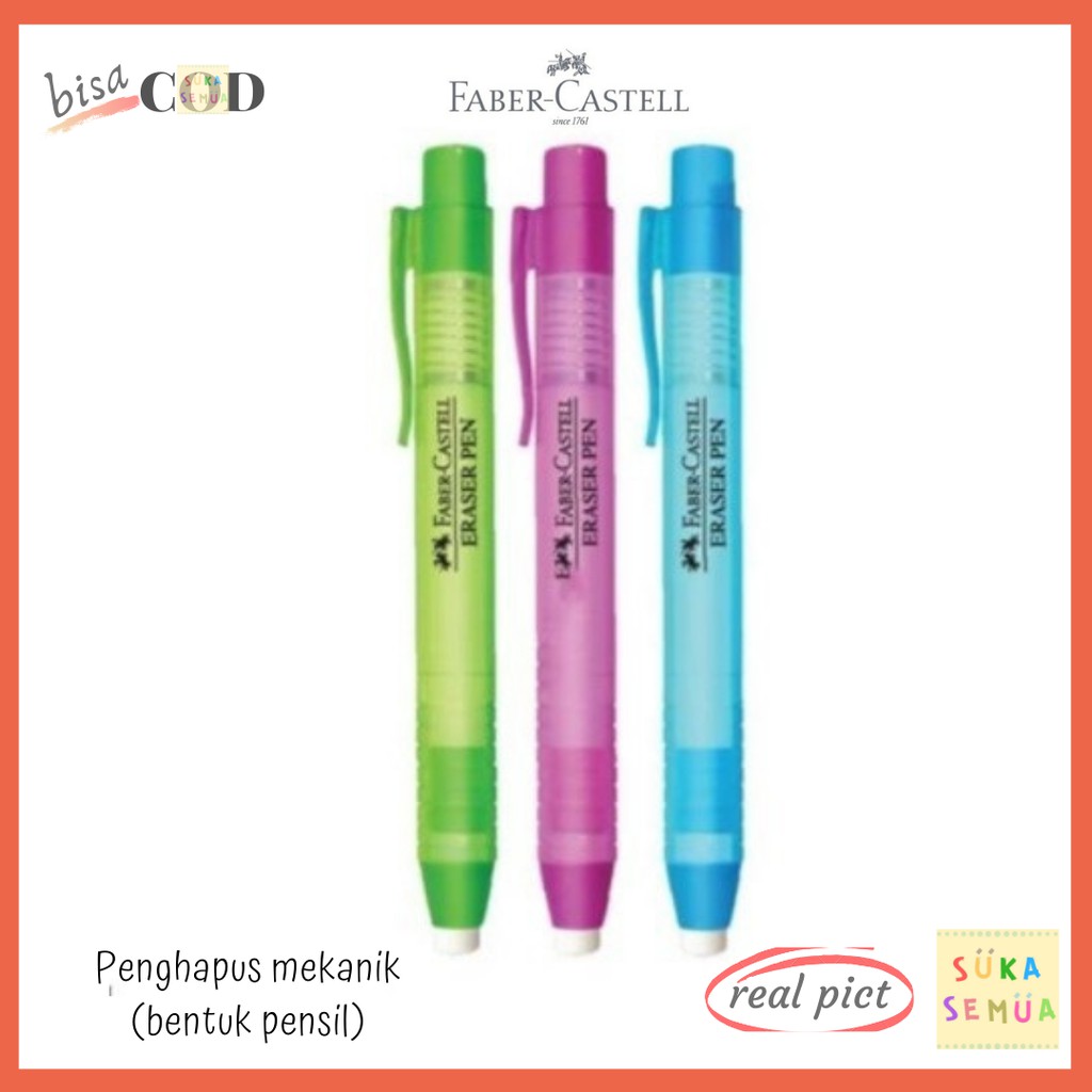 

Penghapus Mekanik Faber Castell // Barrel Pen Eraser Setip Cetek Hapusan Pensil Pulpen (ORIGINAL)