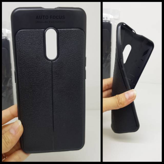 Auto Focus Oppo K3 6.5 inchi Leather Soft Case Oppo K3 Auto Fokus Realme X Motif Kulit Jeruk