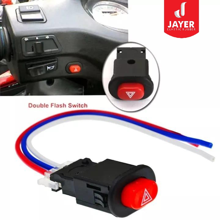 Tombol saklar  Switch HAZARD Tombol ON OFF Dim Hazard Universal Motor Mobil