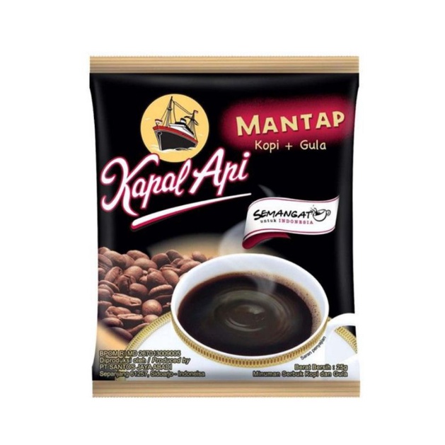 

KOPI BUBUK INSTAN KAPAL API MANTAP KOPI+GULA 25g