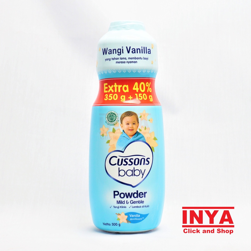 CUSSONS BABY POWDER MILD AND GENTLE VANILLA 350gr - Bedak Bayi