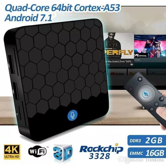 Android Tv Box X88 Mini RK3328 2GB RAM 16 ROM With Voice Control