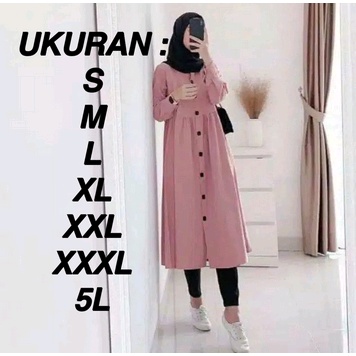 Baju Tunik Jumbo LD 120 130 140 CM Najwa tunik