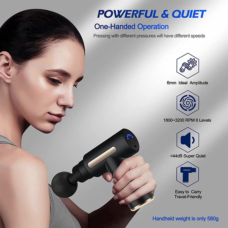 Myofascial Massage Gun Portable Alat Pijat Relaksasi Multifunctional