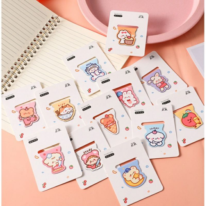 

~ PIYOSHI08 ~ Pembatas buku magnet karakter kartun / Bookmark magnetic MA43