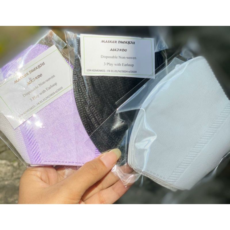 MASKER DUCKBILL LILAC PURPLE / HITAM / PUTIH