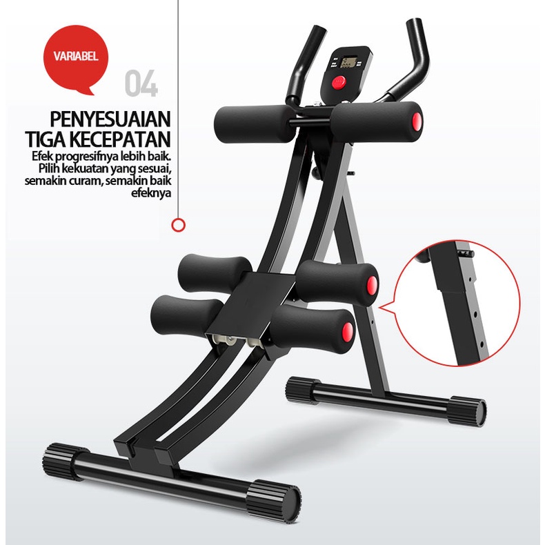 Alat Gym Rumah Abdominal Latihan Perut Pembentuk Otot Ab Coaster /spinning bike olahraga fitness/Alat Gym Rumah Abdominal