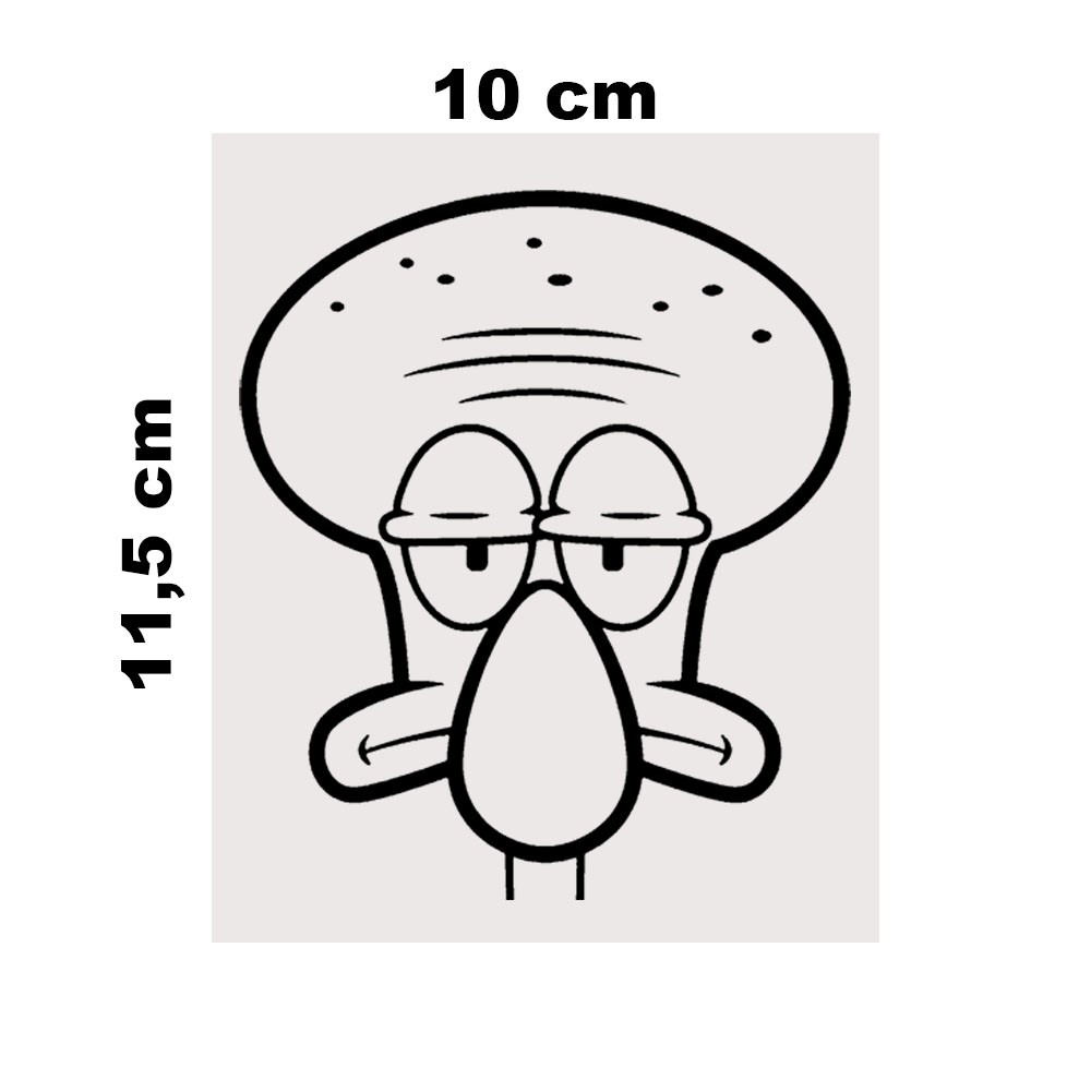 Sticker Cutting Helm Squidward