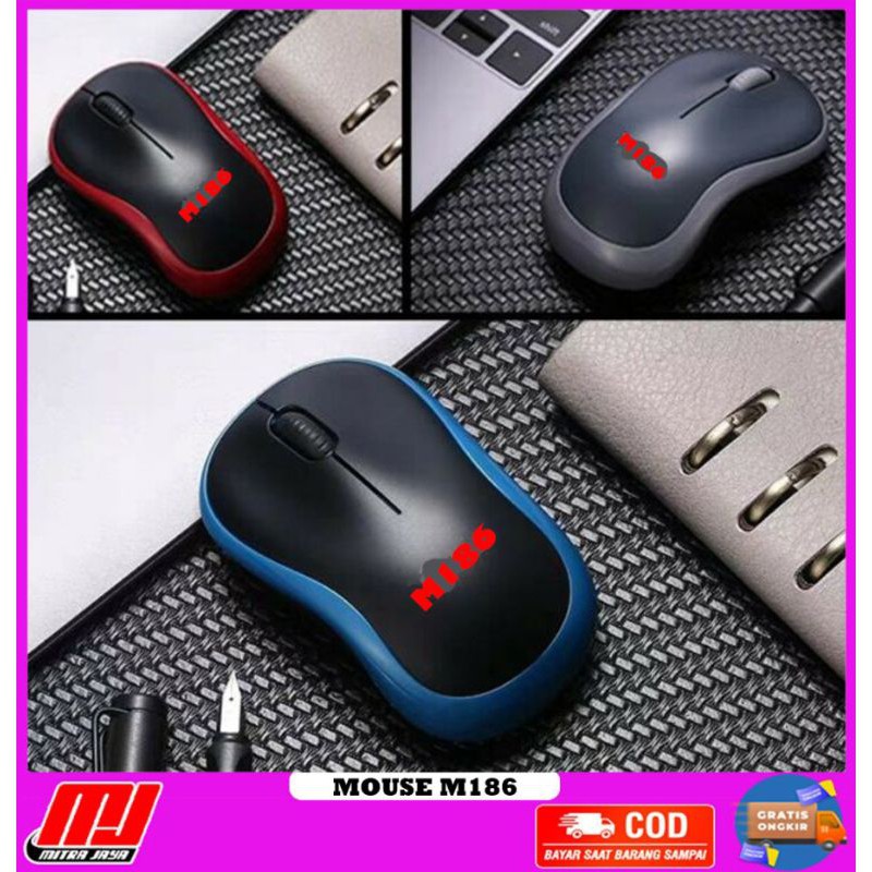 Mouse Wireless Optical Home Travel M186A