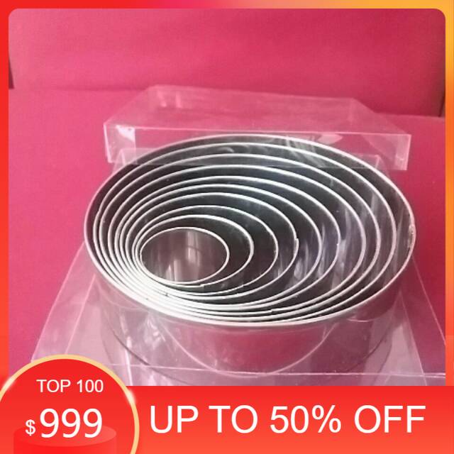 Ring cutter set bulat/cutter kue/cookie kue/cetakan kue/ring cutter set 10/ ring cutter murah