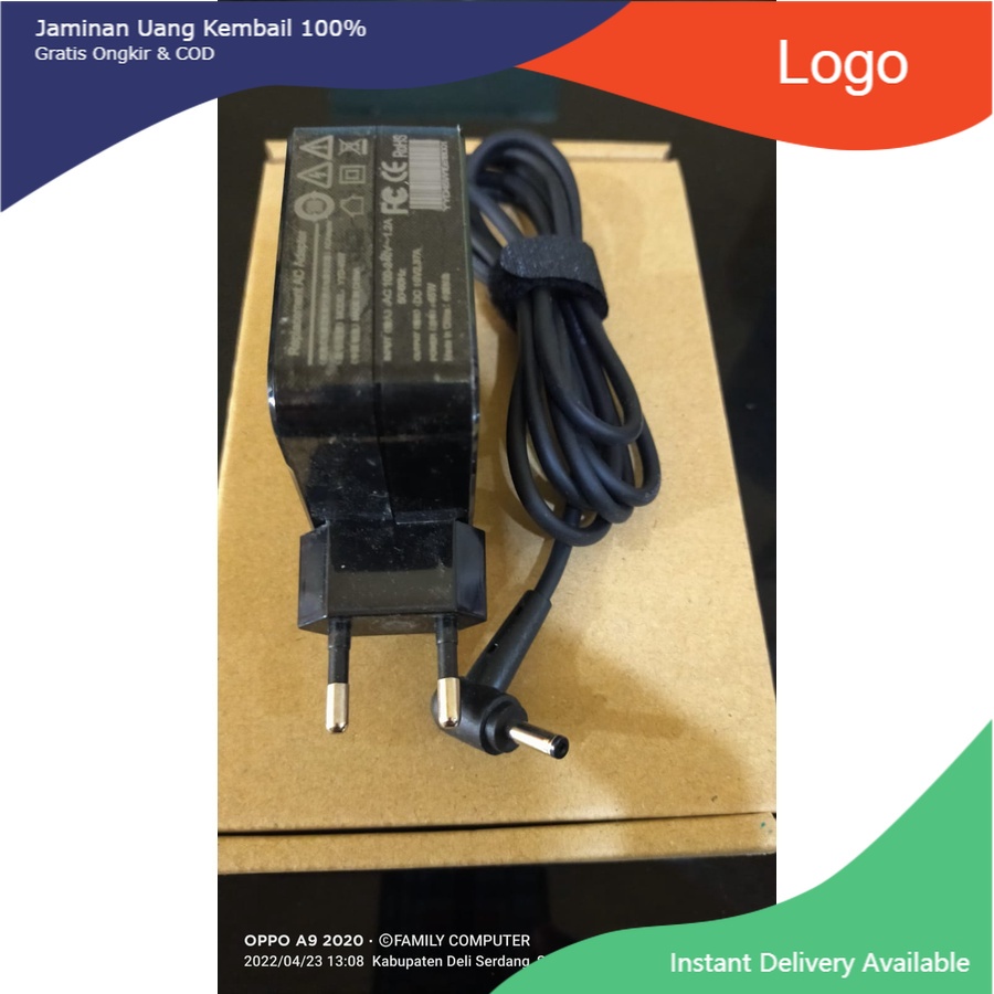 [MURAH] CHARGER ADAPTOR ASUS ORIGINAL SQUARE 19V. 2.37A JAMIN GOOD QUALITY PADMA