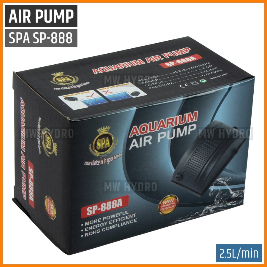 SPA SP-888A - Air Pump / Aerator / Pompa Udara, 1 Lubang