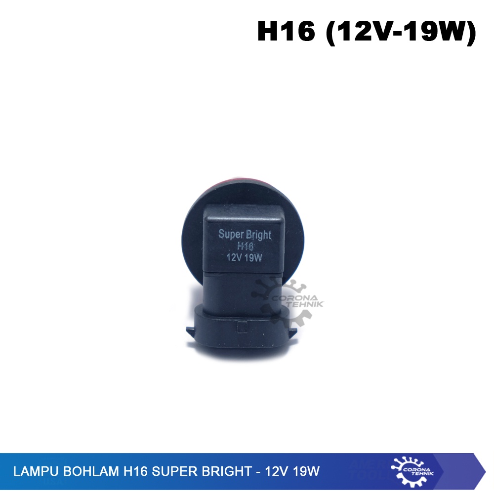 Lampu Bohlam H16 Super Bright - 12V 19W