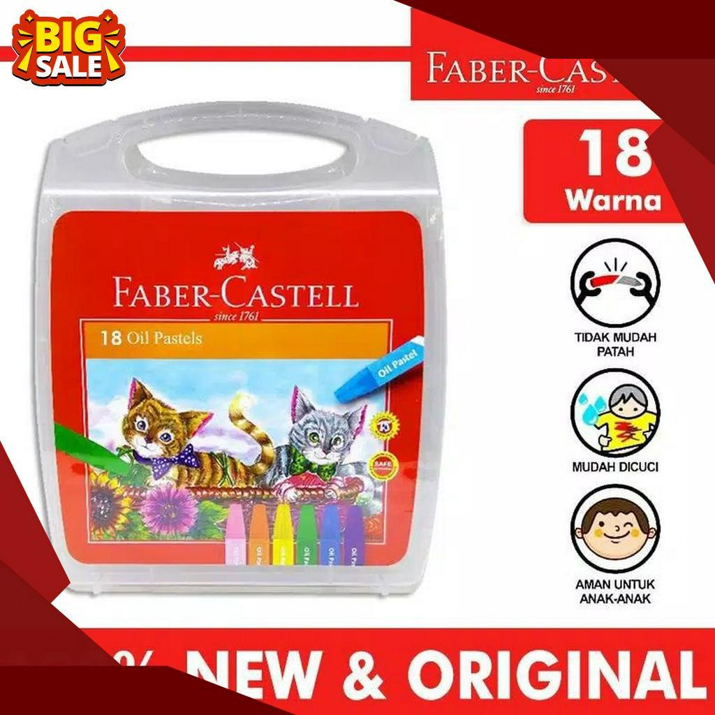 

FANTASTIS Crayon Faber Castell 18 Warna Oil Pastel Ekonomis