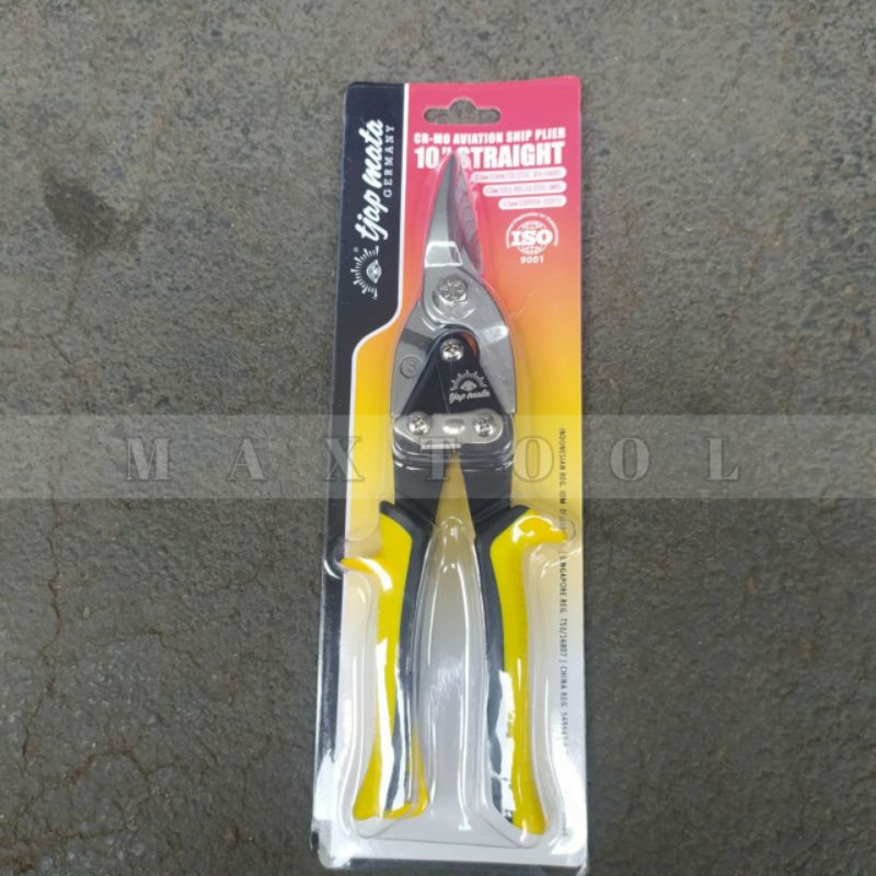 

Gunting holo baja ringan dan seng 10 inch Gunting seng lurus 10" Tjap Mata Cap