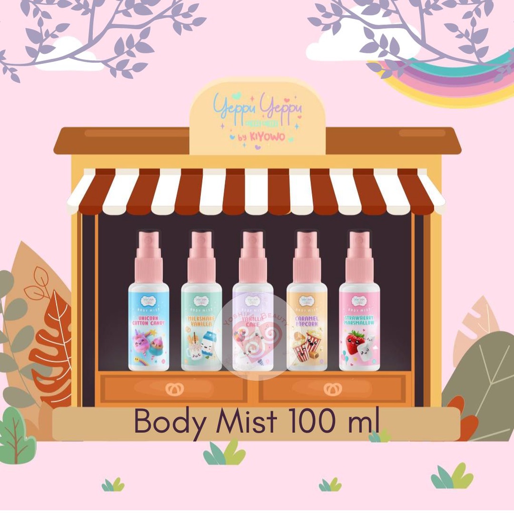 Body Mist Dessert Series Yeppu Yeppu By Kiyowo Viral 100 ml