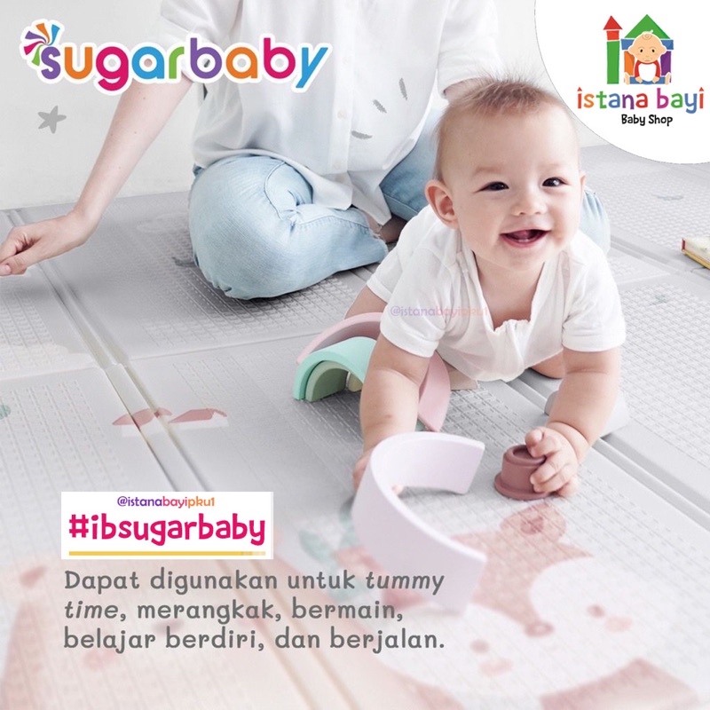 Sugarbaby Foldable Baby Playmat - Sugar Baby karpet main anak FREE TAS