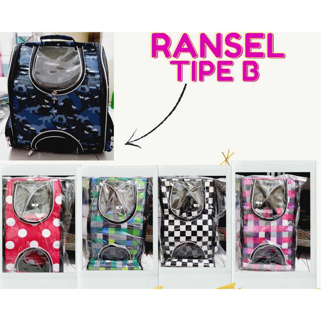 Tas Ransel untuk kucing dan anjing