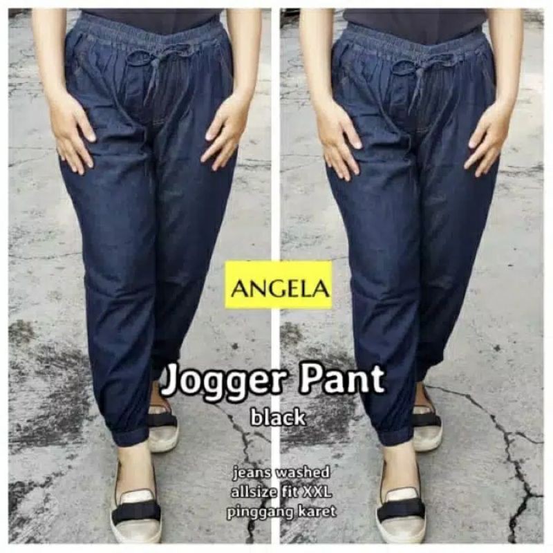 Celana Jogger Wanita Jeans Jumbo // Celana Jogger Jeans Super jumbo Murah