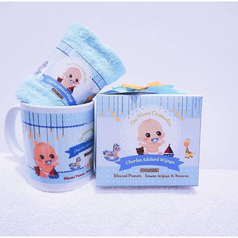 Hampers Baby | Hamper | Souvenir Box Mug Handuk