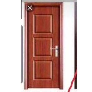 Kusen Pintu Single Berikut Daun Pintu Panel Minimalis KPJ003